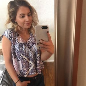 Open back crop top from Express